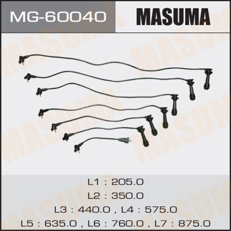 Spark plug wires kit Masuma, MG-60040