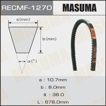 Drive V-Belt Masuma, 10x678 mm, 1270