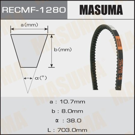 Drive V-Belt Masuma, 10x703 mm, 1280
