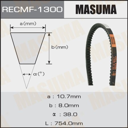 Drive V-Belt Masuma, 10x754 mm, 1300