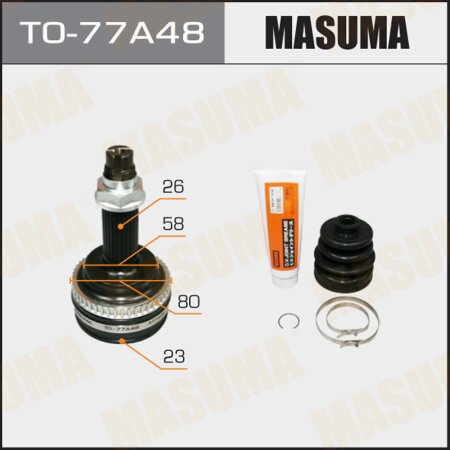 CV joint (outer) Masuma, TO-77A48