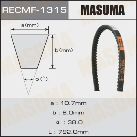 Drive V-Belt Masuma, 10x792 mm, 1315