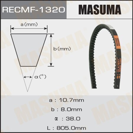 Drive V-Belt Masuma, 10x805 mm, 1320