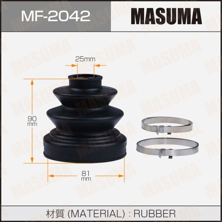 CV Joint boot Masuma (rubber), MF-2042