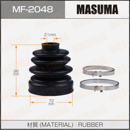 CV Joint boot Masuma (rubber), MF-2048