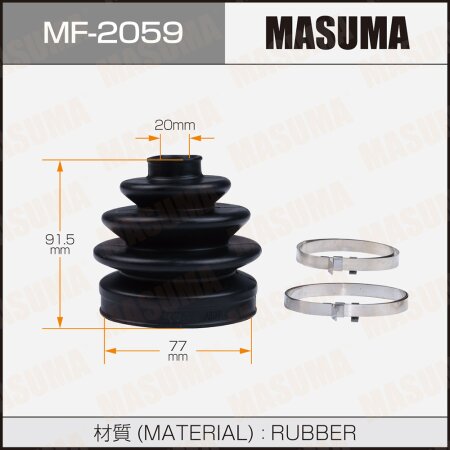 CV Joint boot Masuma (rubber), MF-2059