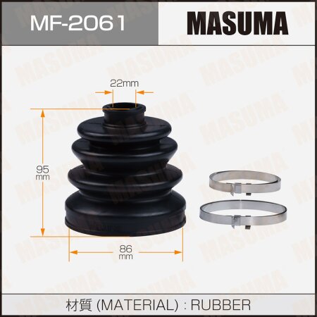 CV Joint boot Masuma (rubber), MF-2061