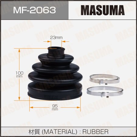CV Joint boot Masuma (rubber), MF-2063