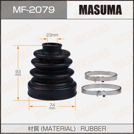 CV Joint boot Masuma (rubber), MF-2079