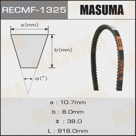 Drive V-Belt Masuma, 10x818 mm, 1325