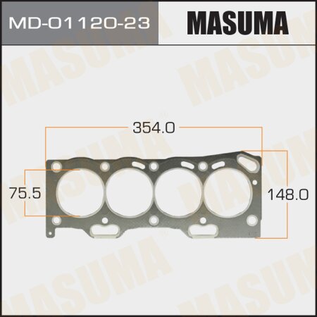 Head gasket (graphene-elastomer) Masuma, thickness 1,60mm, MD-01120-23