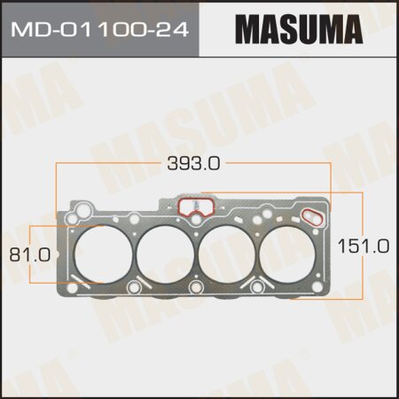 Head gasket (graphene-elastomer) Masuma, thickness 1,60mm, MD-01100-24