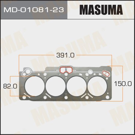 Head gasket (graphene-elastomer) Masuma, thickness 1,60mm, MD-01081-23