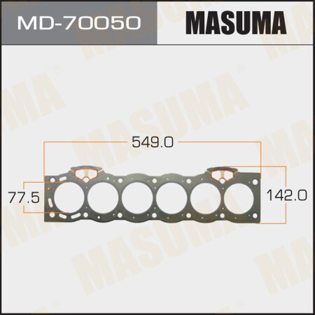 Head gasket (graphene-elastomer) Masuma, thickness 1,40mm, MD-70050