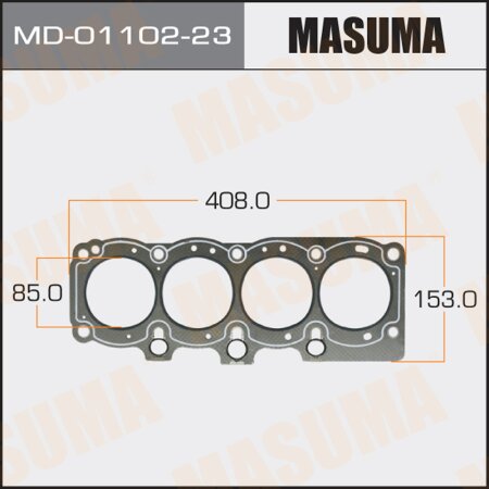 Head gasket (graphene-elastomer) Masuma, thickness 1,60mm, MD-01102-23