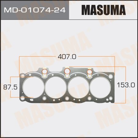 Head gasket (graphene-elastomer) Masuma, thickness 1,60mm, MD-01074-24