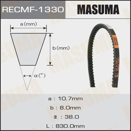 Drive V-Belt Masuma, 10x830 mm, 1330