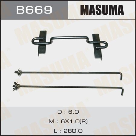 Car battery mount Masuma size D, large size, B669