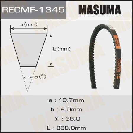 Drive V-Belt Masuma, 10x868 mm, 1345
