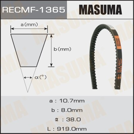 Drive V-Belt Masuma, 10x919 mm, 1365