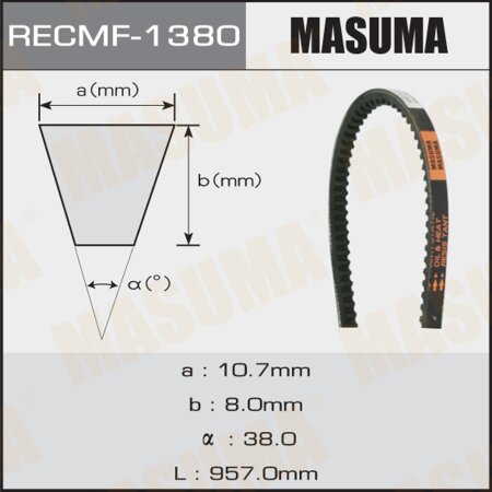 Drive V-Belt Masuma, 10x957 mm, 1380