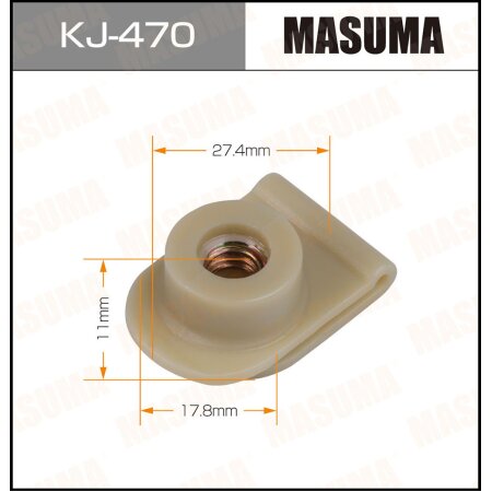 Retainer clip Masuma plastic, KJ-470