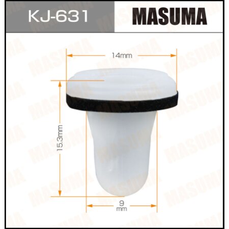 Retainer clip Masuma plastic, KJ-631