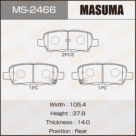 Brake pads Masuma, MS-2466