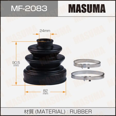 CV Joint boot Masuma (rubber), MF-2083