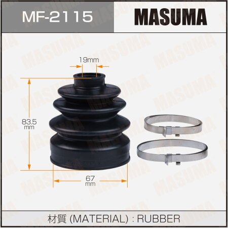CV Joint boot Masuma (rubber), MF-2115