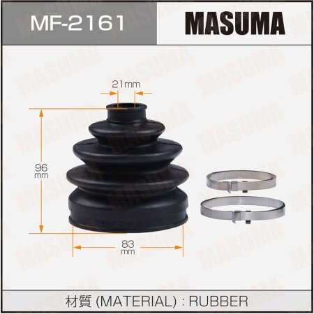 CV Joint boot Masuma (rubber), MF-2161