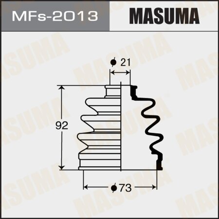 CV Joint boot Masuma (silicone), MFs-2013