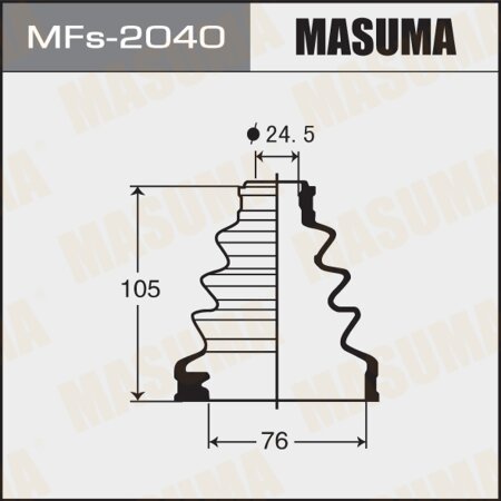 CV Joint boot Masuma (silicone), MFs-2040