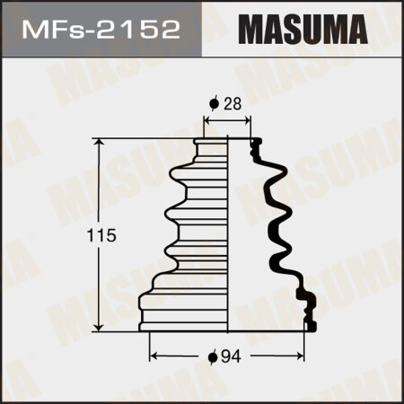 CV Joint boot Masuma (silicone), MFs-2152