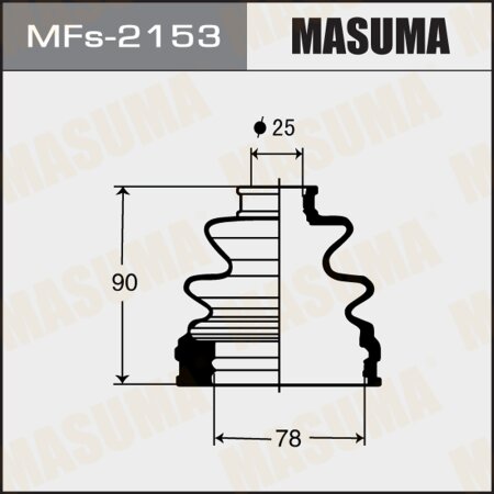 CV Joint boot Masuma (silicone), MFs-2153