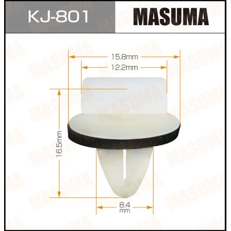 Retainer clip Masuma plastic, KJ-801