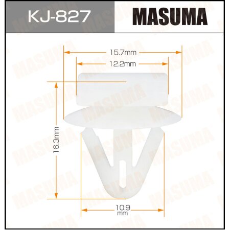 Retainer clip Masuma plastic, KJ-827