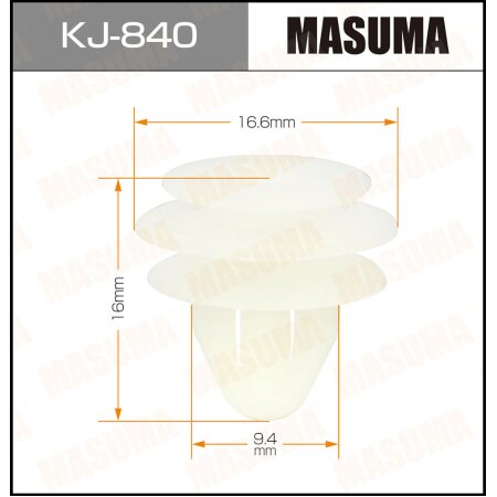 Retainer clip Masuma plastic, KJ-840