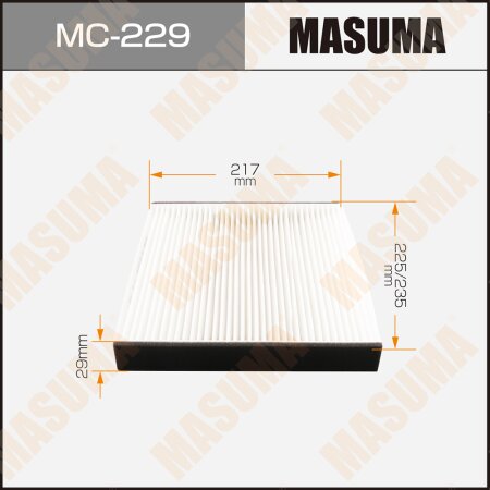 Cabin air filter Masuma, MC-229