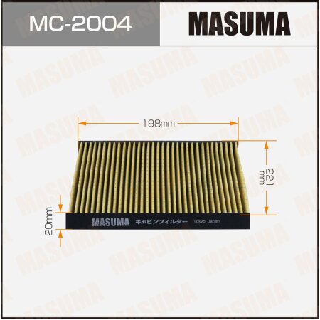 Cabin air filter Masuma, MC-2004