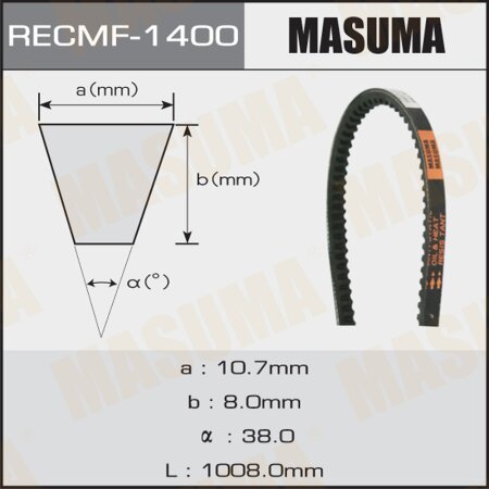 Drive V-Belt Masuma, 10x1008 mm, 1400
