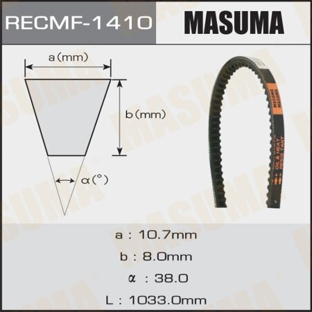Drive V-Belt Masuma, 10x1033 mm, 1410