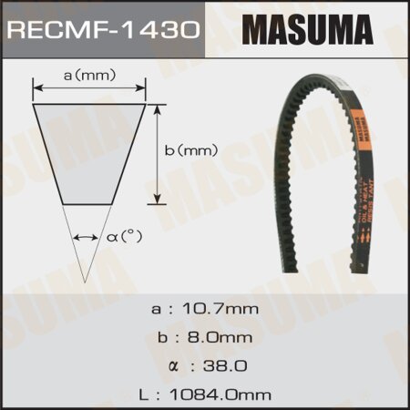Drive V-Belt Masuma, 10x1084 mm, 1430