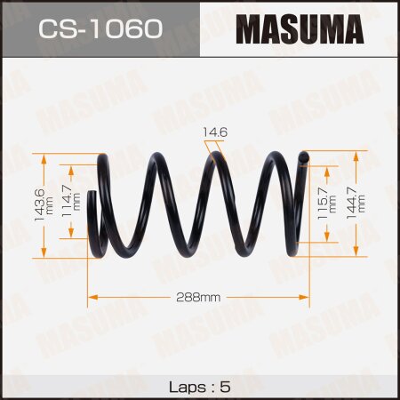 Coil spring Masuma, CS-1060
