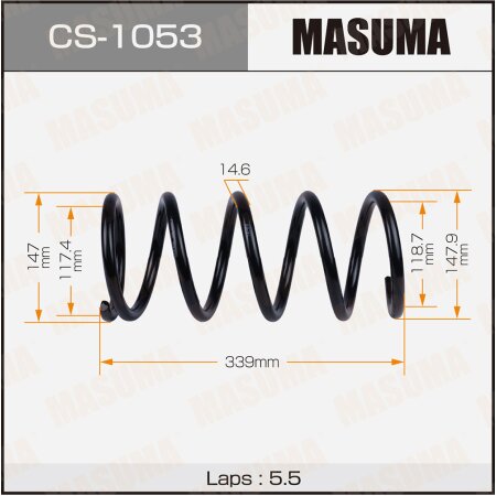 Coil spring Masuma, CS-1053