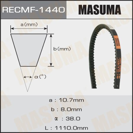 Drive V-Belt Masuma, 10x1110 mm, 1440