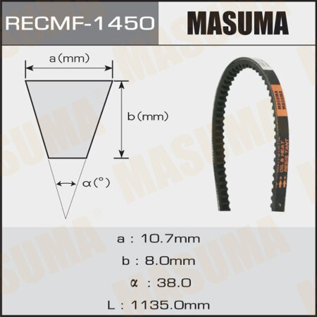 Drive V-Belt Masuma, 10x1135 mm, 1450