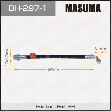 Brake hose Masuma, BH-297-1