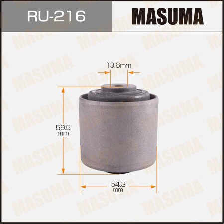 Silent block suspension bush Masuma, RU-216