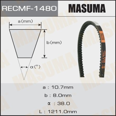 Drive V-Belt Masuma, 10x1211 mm, 1480